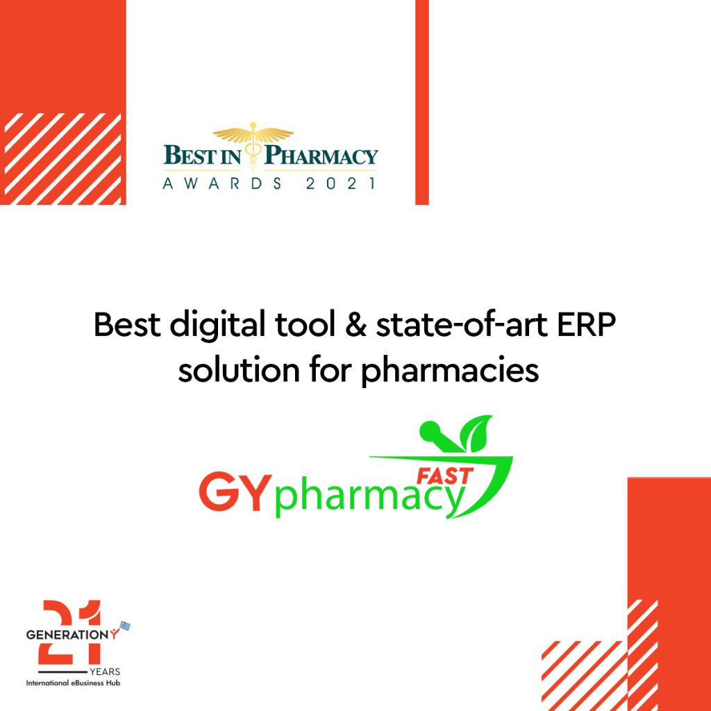 GY FAST PHARMACY awarded as innovative tool for the digital transformation of pharmacies.