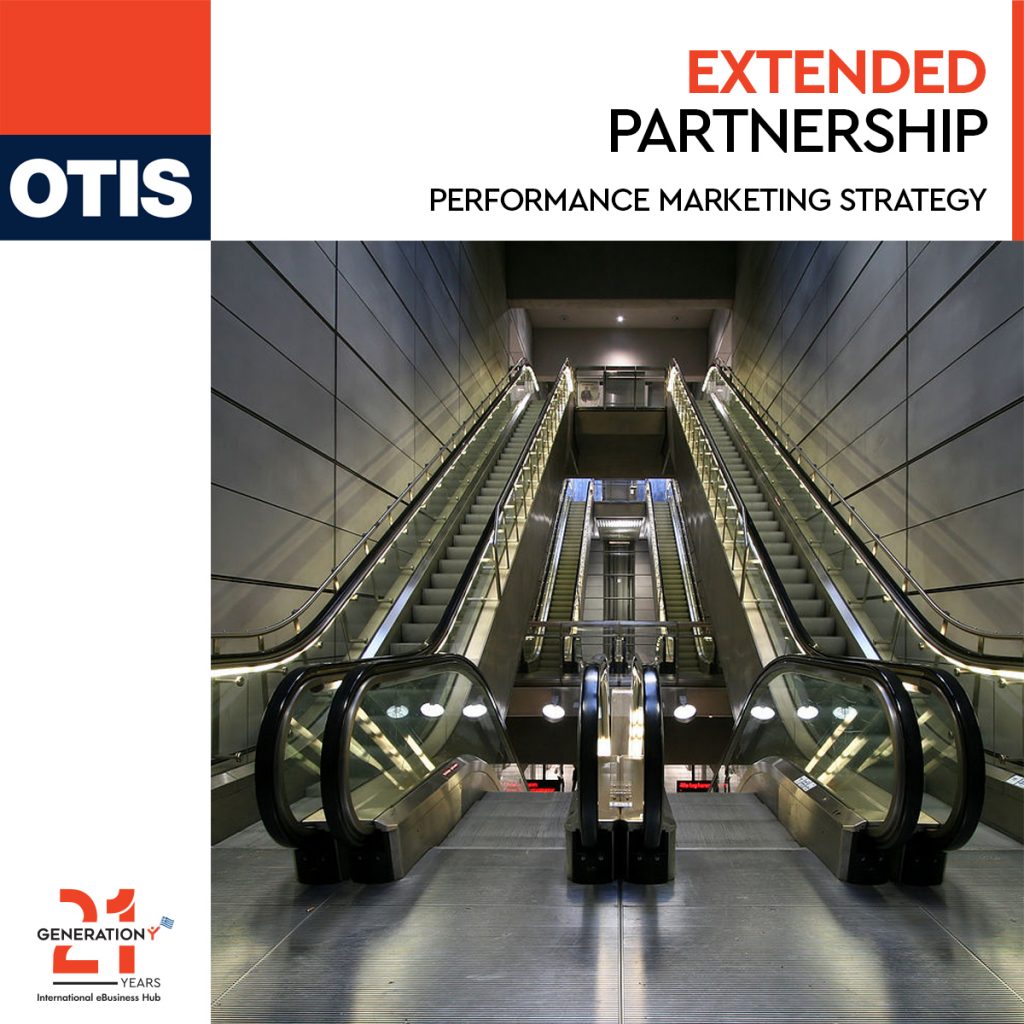 Otis extended partnership with Generation Y, for performance marketing services.